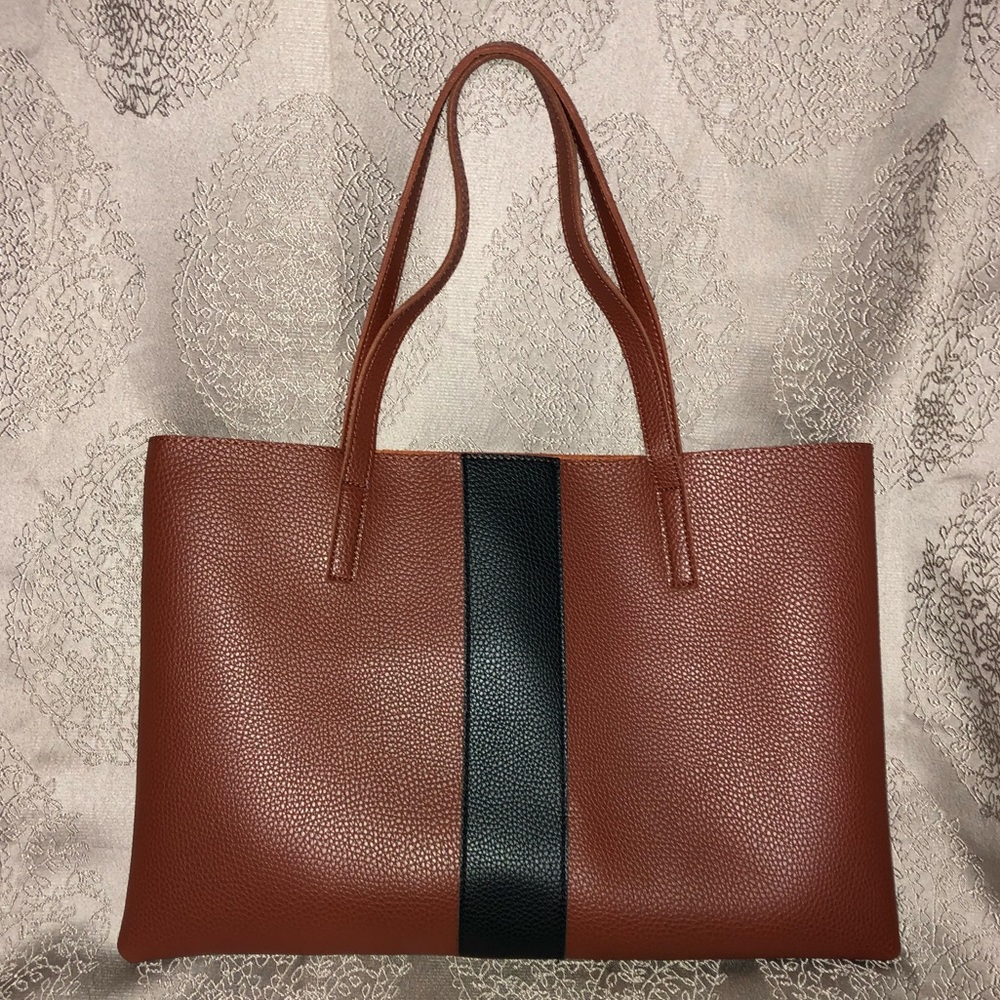 Vince Camuto leather handbag luck tote never used